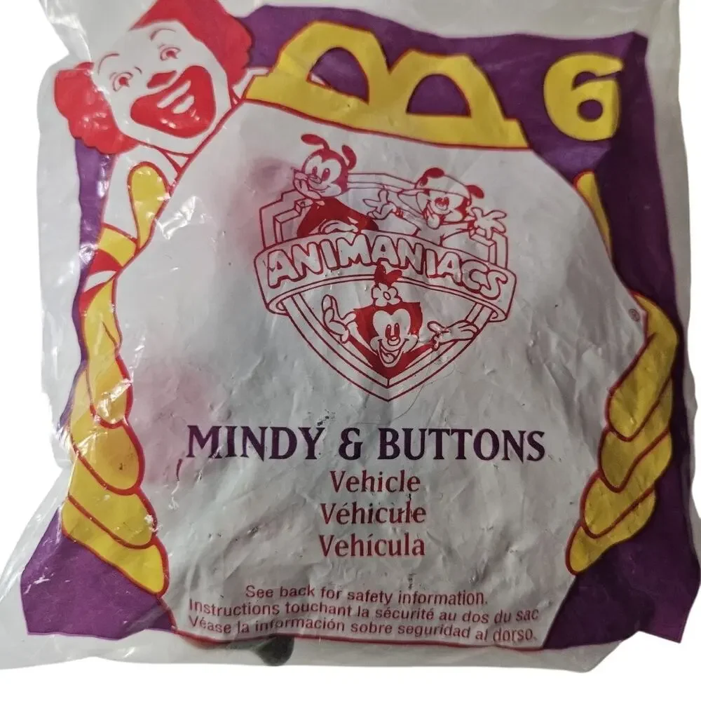 1994 McDonalds Mindy and Buttons 6 Animaniacs New in Package